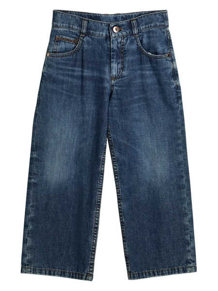 Brunello Cucinelli Kids Five-pocket Jeans - Blue 