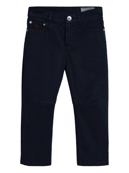  Brunello Cucinelli Kids Five-pocket Jeans - Blue 