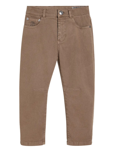  Brunello Cucinelli Kids Five-pocket Jeans - Brown 