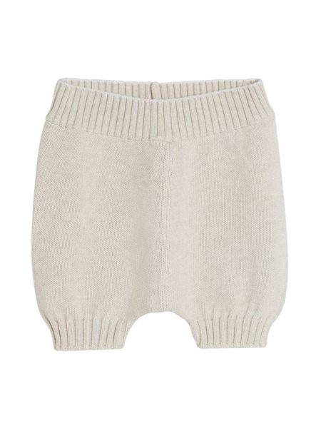  Brunello Cucinelli Kids Knitted Cotton Shorts - Neutrals 