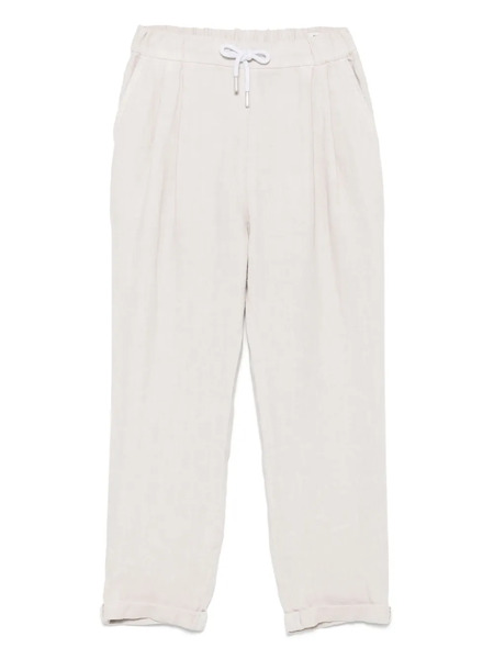  Brunello Cucinelli Kids Linen Trousers - Neutrals 