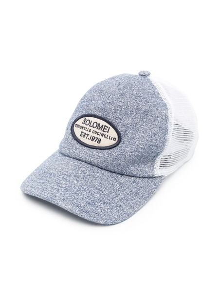  Brunello Cucinelli Kids Logo-patch Baseball Cap - Blue 