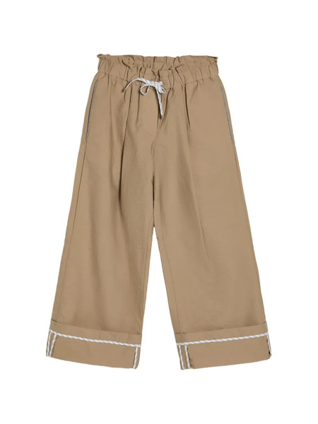  Brunello Cucinelli Kids Monili-detailed Trousers - Neutrals 