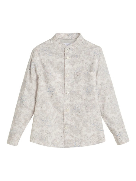  Brunello Cucinelli Kids Paisley-print Shirt - Neutrals 