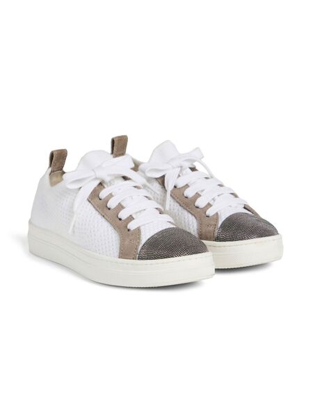 Brunello Cucinelli Kids Panelled Sneakers - White 