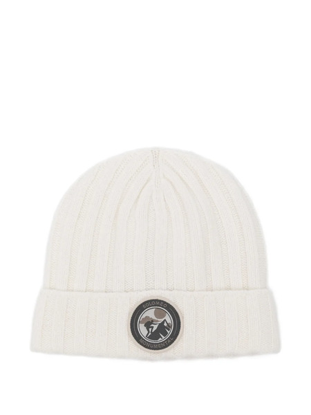  Brunello Cucinelli Kids Ribbed-knit Logo-patch Beanie - White 