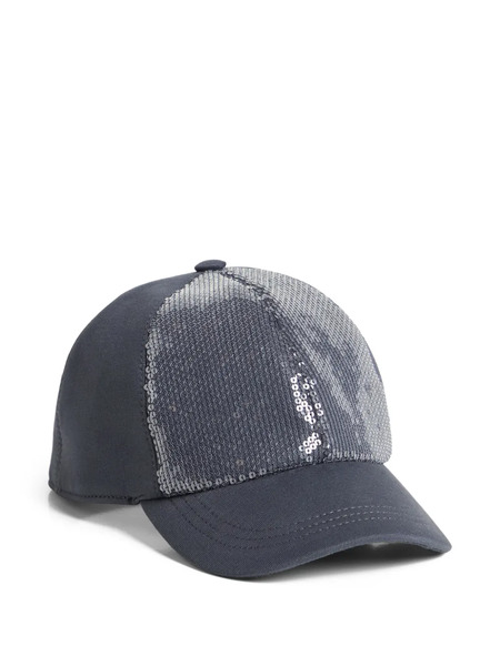  Brunello Cucinelli Kids Sequin-embellished Baseball Cap - Blue 