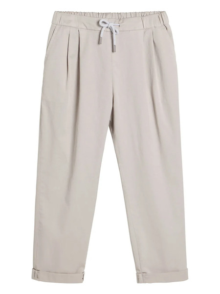  Brunello Cucinelli Kids Tuxedo Trousers - Neutrals 