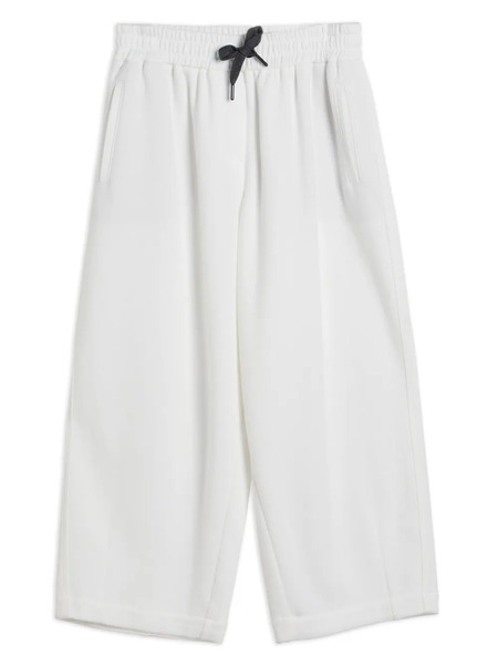  Brunello Cucinelli Kids Wide-leg Track Pants - White 