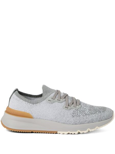  Brunello Cucinelli Knitted Sneakers - Grey 