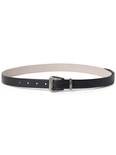  Brunello Cucinelli Leather Belt - Black 