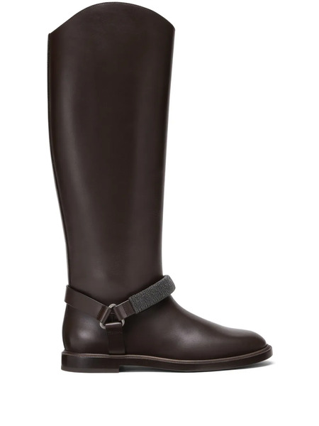  Brunello Cucinelli Leather Boots - Brown 