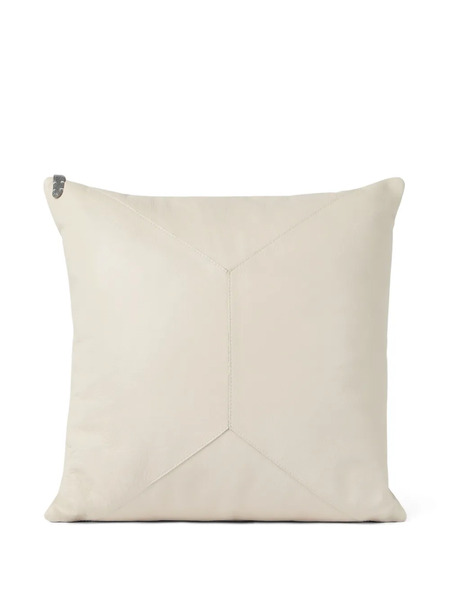  Brunello Cucinelli Leather Cushion (40cm X 40cm) - Neutrals 