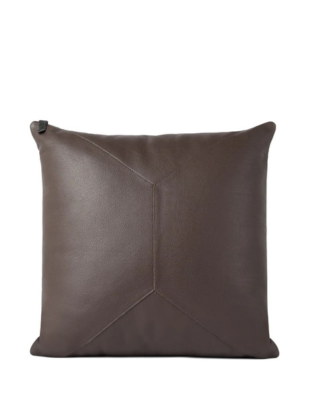  Brunello Cucinelli Leather Cushion (40cmx40cm) - Cigar 