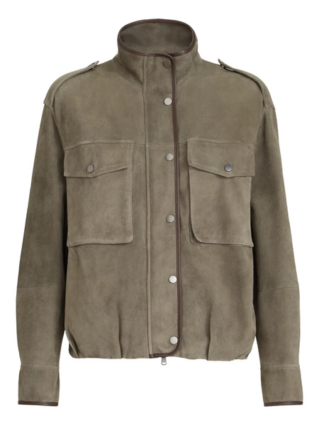  Brunello Cucinelli Leather Jackets - Grey 
