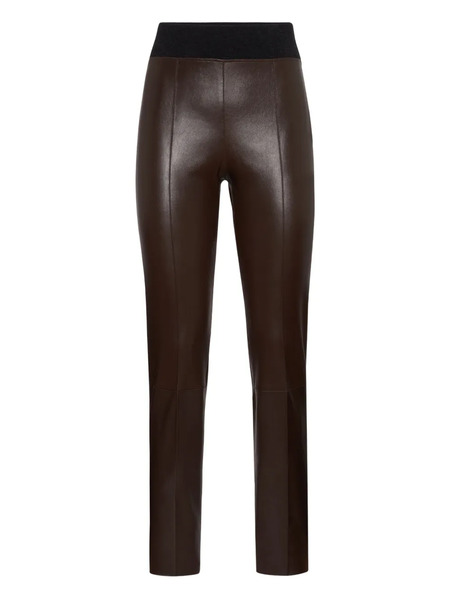  Brunello Cucinelli Leather Leggings - Brown 