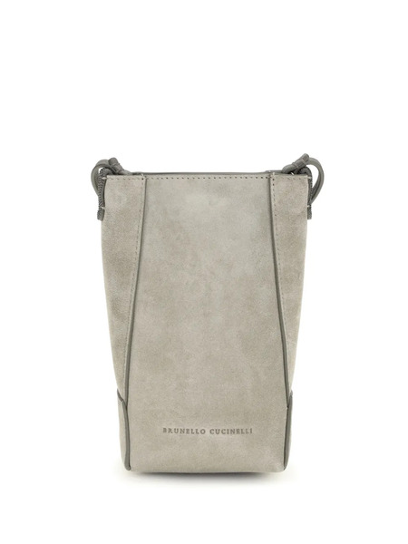  Brunello Cucinelli Leather Top-handle Shoulder Bag - Grey 