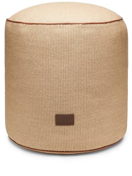  Brunello Cucinelli Logo-appliqué Interwoven-design Stool - Neutrals 