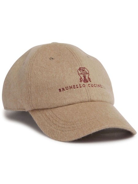  Brunello Cucinelli Logo Cap - Neutrals 