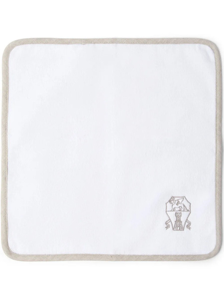  Brunello Cucinelli Logo-embroidered Towel - White 
