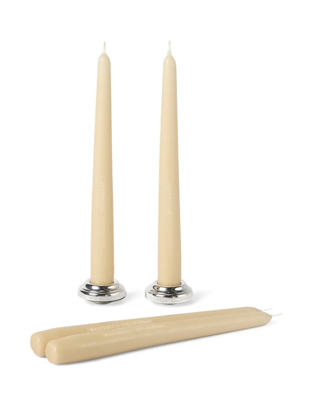  Brunello Cucinelli Logo-engraved Candlesticks (set Of Four) - Neutrals 