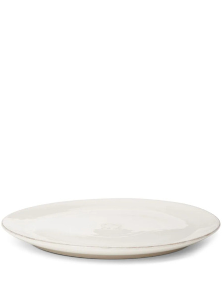  Brunello Cucinelli Logo-engraved Ceramic Plate - White 