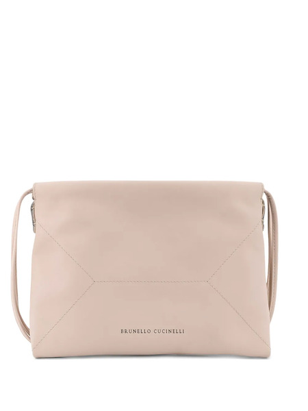  Brunello Cucinelli Logo-lettering Shoulder Bag - Neutrals 