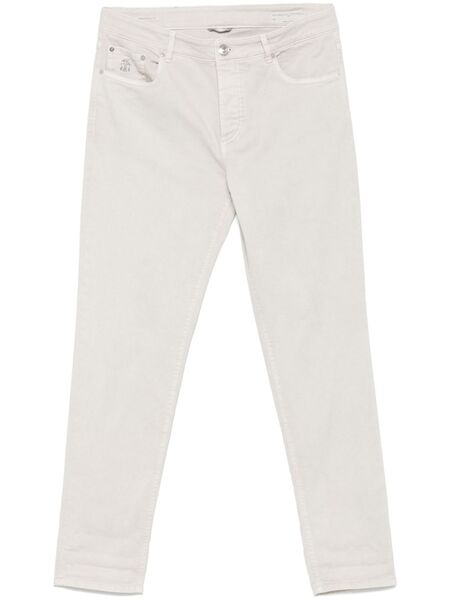  Brunello Cucinelli Logo-patch Jeans - Neutrals 