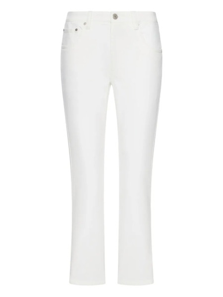  Brunello Cucinelli Logo-patch Jeans - White 