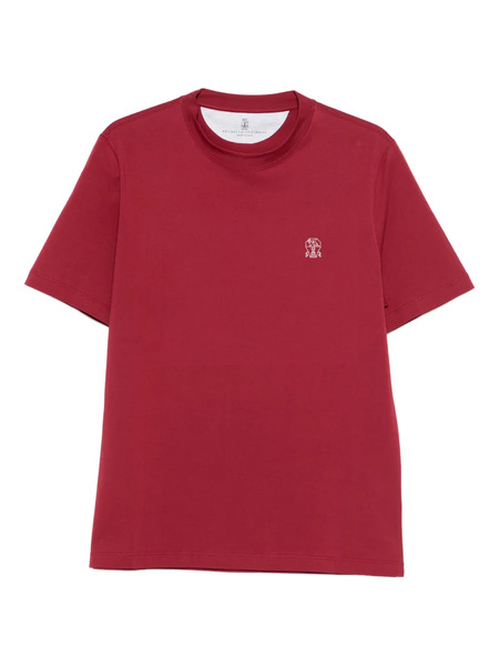  Brunello Cucinelli Logo T-shirt - Red 
