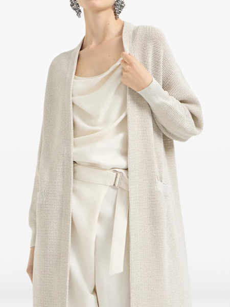  Brunello Cucinelli Long-sleeve Coat - Neutrals 