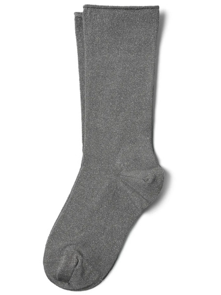  Brunello Cucinelli Lurex Cashmere Blend Socks - Grey 