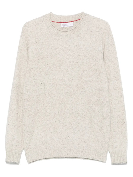 Brunello Cucinelli Mélange-effect Jumper - Grey 