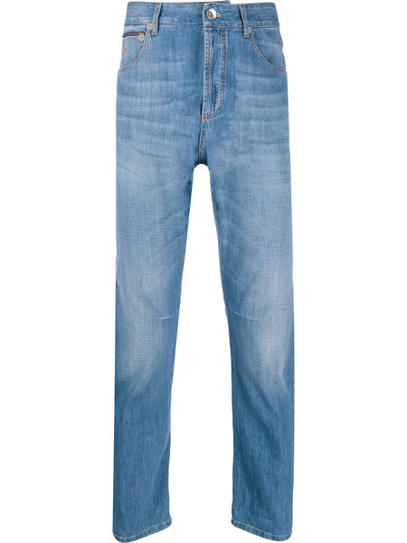  Brunello Cucinelli Mid-rise Straight Jeans - Blue 