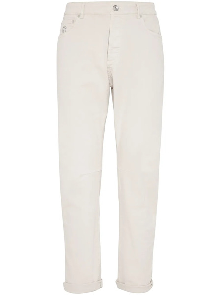  Brunello Cucinelli Mid-rise Straight-leg Jeans - Neutrals 