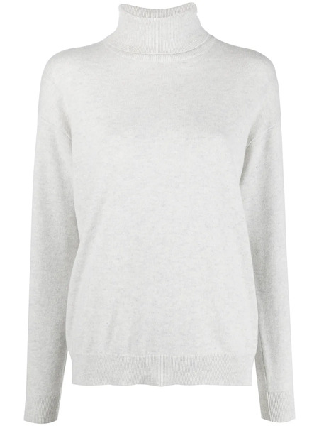  Brunello Cucinelli Mock-neck Cashmere Jumper - Grey 