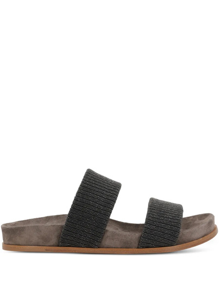  Brunello Cucinelli Monili Detailing Slides - Grey 