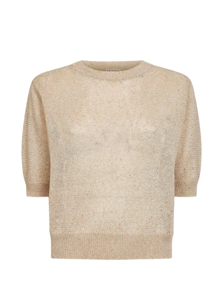  Brunello Cucinelli Openwork Ribbed Sweater - Neutrals 