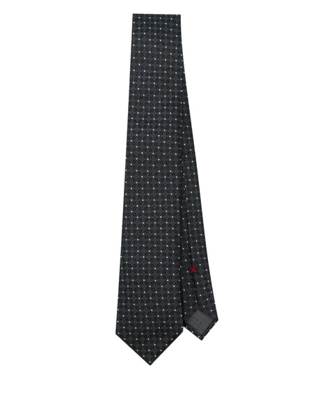  Brunello Cucinelli Patterned-jacquard Tie - Blue 