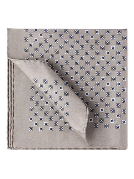  Brunello Cucinelli Patterned Pocket Square - Brown 