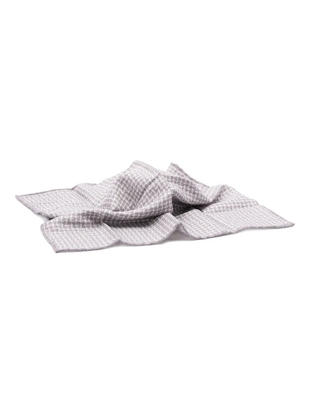  Brunello Cucinelli Patterned Silk Scarf - Grey 