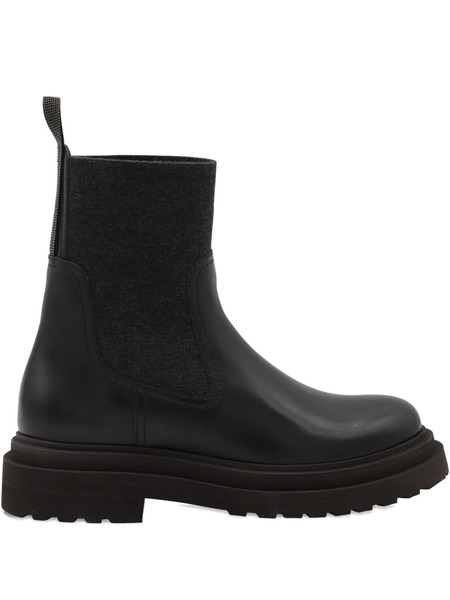  Brunello Cucinelli Platform Chelsea Boots - Black 