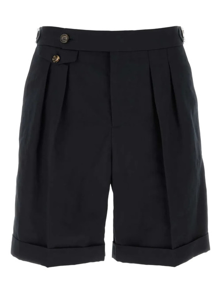  Brunello Cucinelli Pleated Bermuda Shorts - Blue 