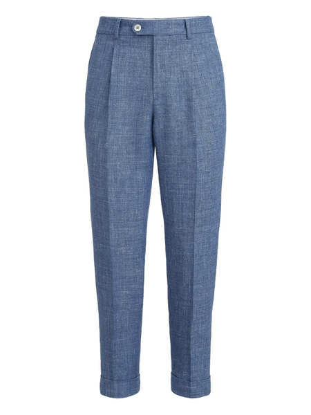  Brunello Cucinelli Pleated Trousers - Blue 