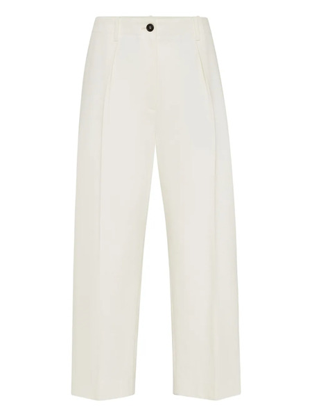  Brunello Cucinelli Pleated Trousers - White 