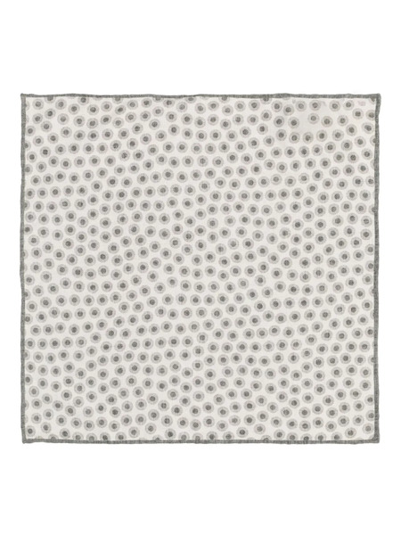  Brunello Cucinelli Polka-dot Pocket Square - White 