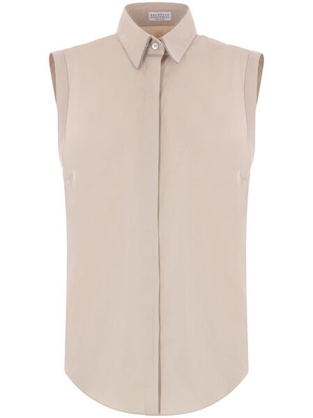  Brunello Cucinelli Poplin Shirt - Neutrals 