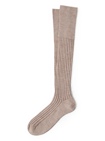  Brunello Cucinelli Ribbed Socks - Neutrals 