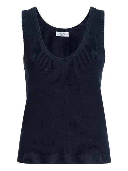  Brunello Cucinelli Ribbed T-shirt - Blue 
