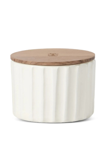  Brunello Cucinelli Ridged Ceramic Scented Candle - White 